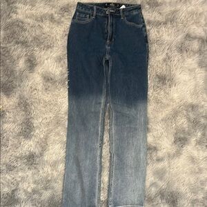 Women's Ombre Blue Jeans